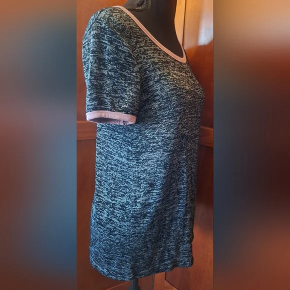 PURPLE SNOW women's black & gray t-shirt. Size XL - Picture 2 of 6